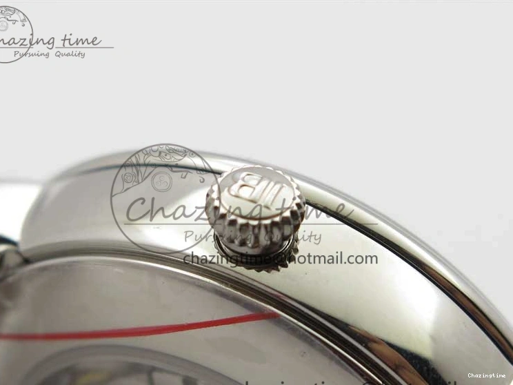 0128 MultiPurpose Villeret 6654 SS Complicated Function OMF 1:1 Best Edition White Dial on Black Leather Strap A6654 V 7901